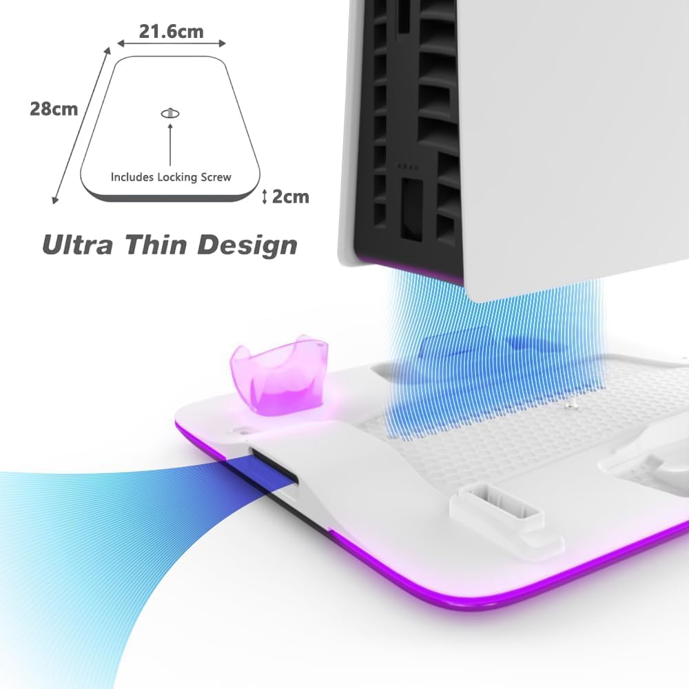 PS5 Slim Cooling Stand And RGB LED