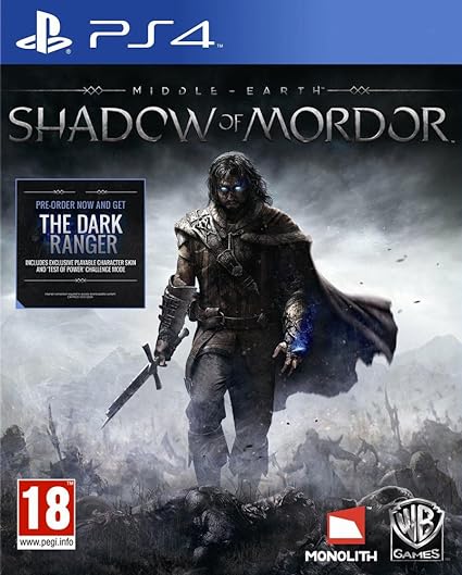 Middle Earth Shadow of Mordor PS4 (pre owned)