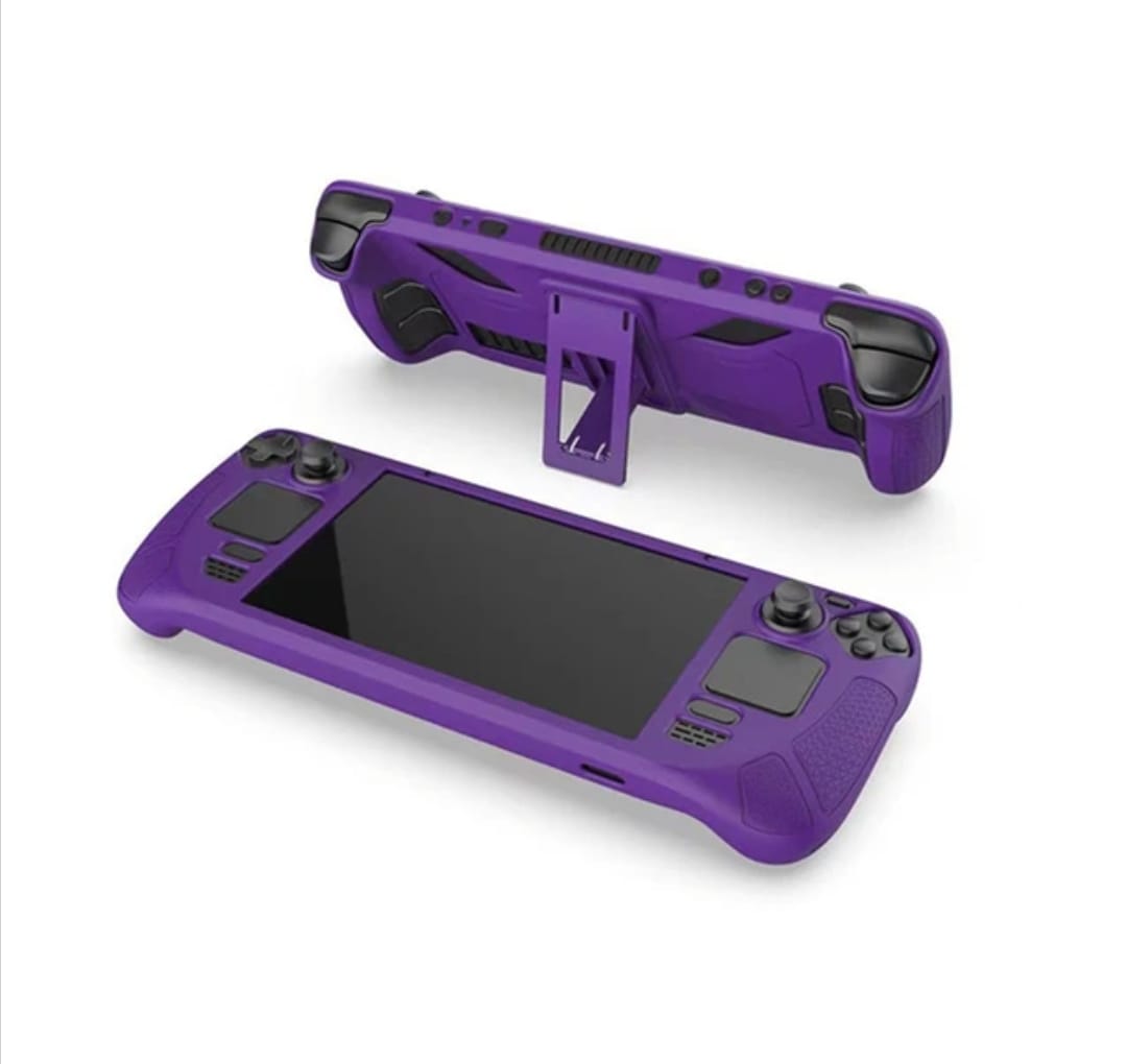 Silicone Protective Cover for Steam Deck Case-Purple