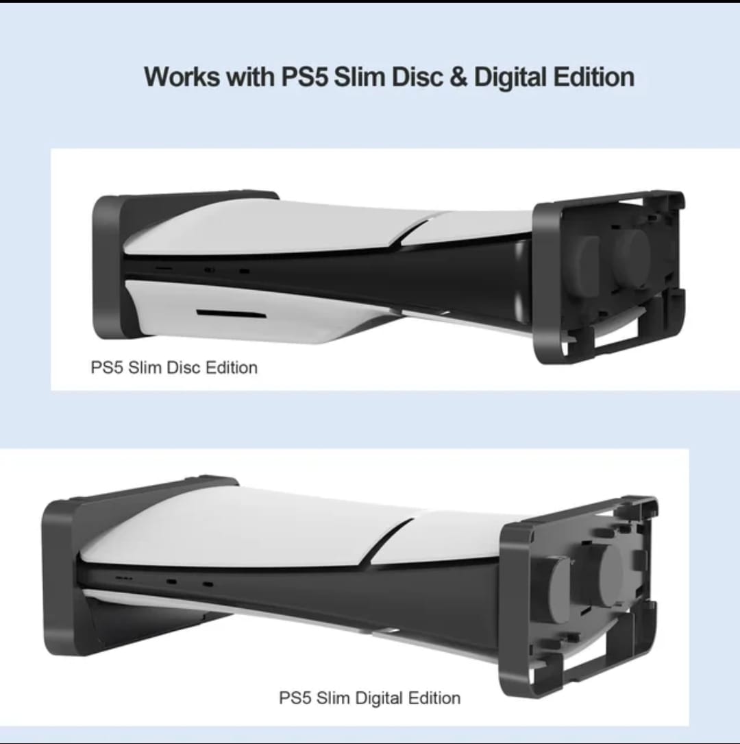 2 IN 1 Vertical Stand Base & Holder for PS5 Slim