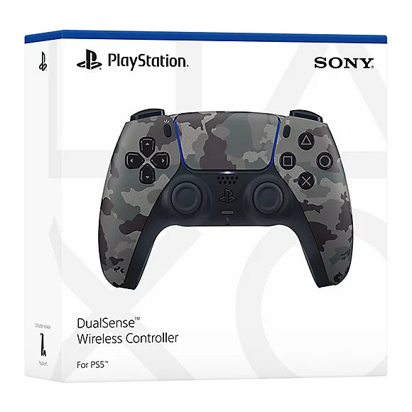 PS5 DualSense Controller - Gray Camouflage