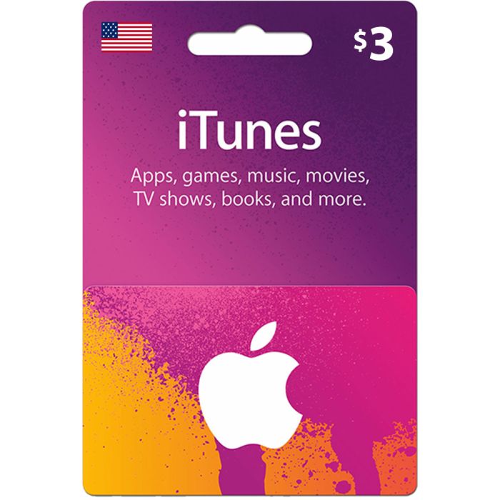 Apple iTunes Gift Card USA Store 3$