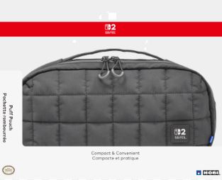 NS2 Hori Puff Pouch Black