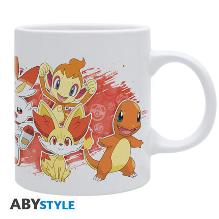 Mug: POKEMON Fire Starters - White - 320 ml